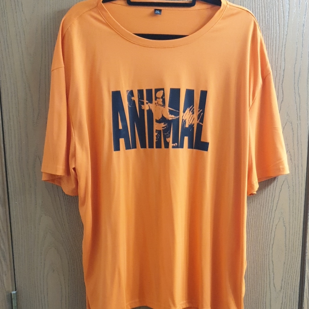 Orange 'ANIMAL' Graphic Tee